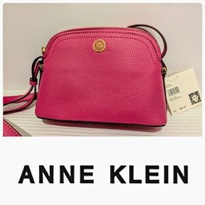 ❣️NEW❣️ Anne Klein Hazel 🩷 Flash Pink 🩷 Crossbody Bag with Gold Accents